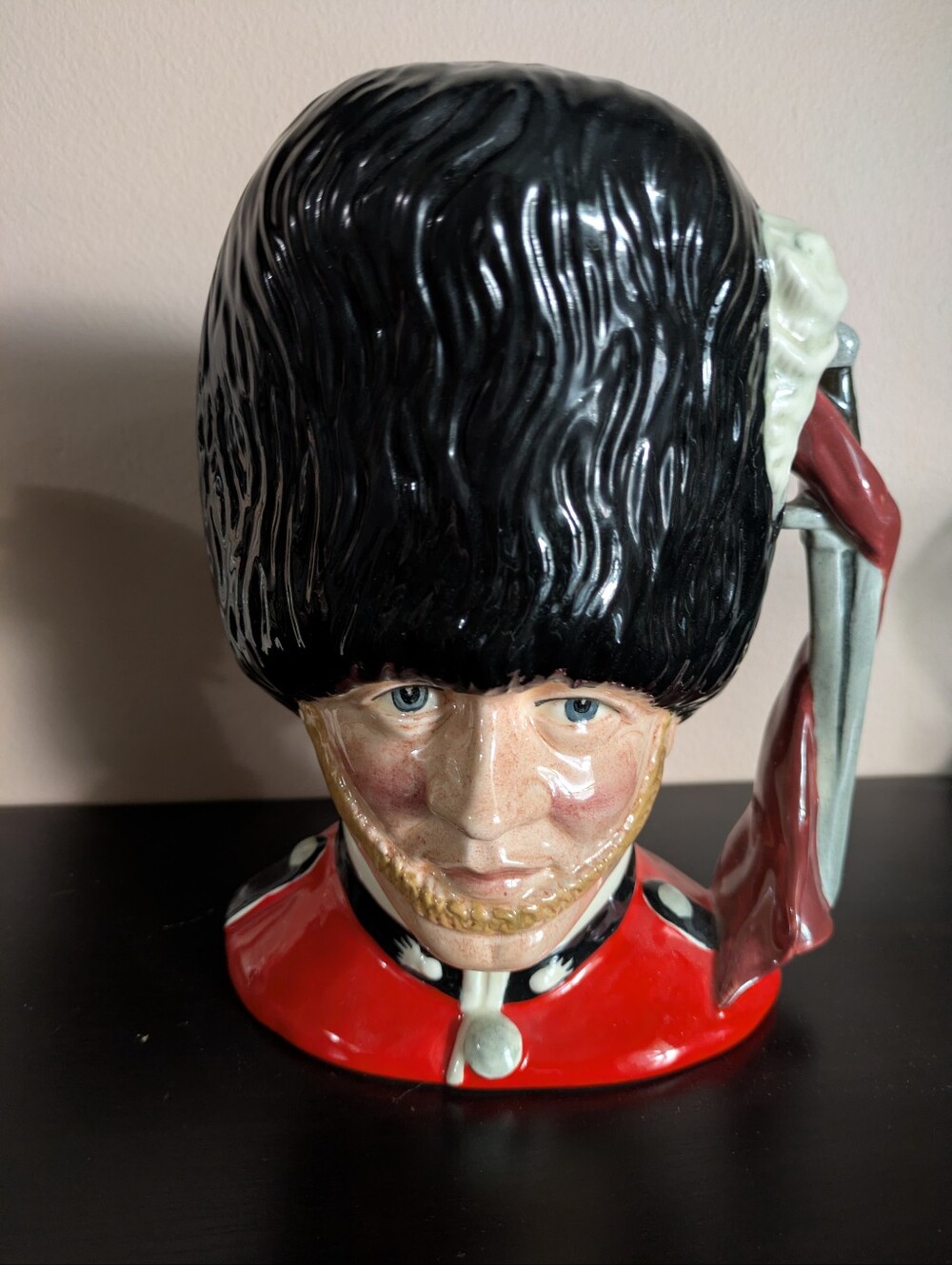 The Guardsman Large Toby Jug.  Royal Doulton 1980's.  Beautiful Condition.